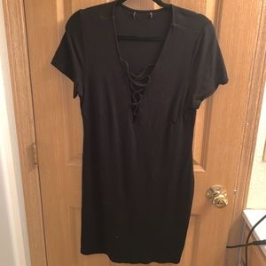 Black Dress, PLUS, Lace-Up